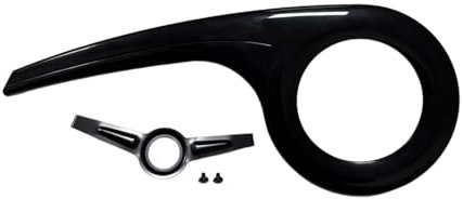 kowaku Fahrrad Kettenschutz Abdeckung Fahrrad Kette Abdeckung Tragbar Universal Fahrrad Teil Kettenschutz Schwarz von Schwanzschnalle, Schwarz