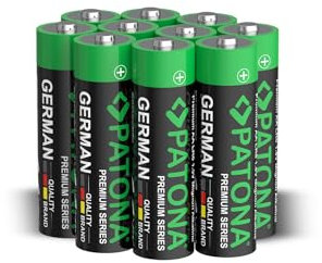 PATONA Premium Alkaline AA Mignon LR06 Batterien | 10er Pack | 1,5 Volt 3000mAh | Extralange Laufzeit - Kein Auslaufen - Passgenau - 10 Jahre lagern, kaum Entladung | Hochwertige Qualität