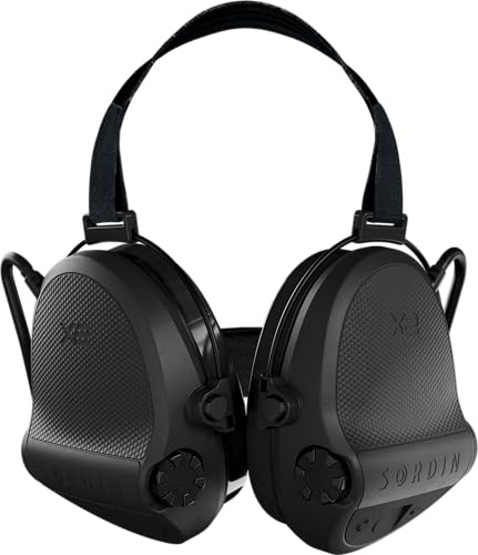 Sordin X2 Casque antibruit à coquilles - Protection auditive pour la chasse et le tir sportif avec bandeau - actif et électronique