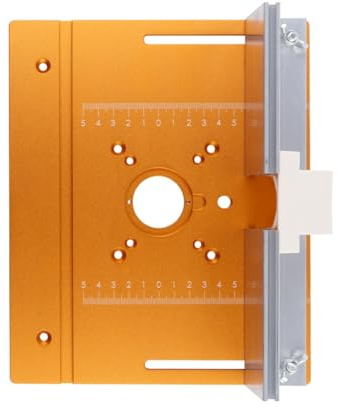 YRREATY Multifunctional Aluminium Router Table Insert Plate Electric Wood Router Flip Plate for Working Benche Router Plate