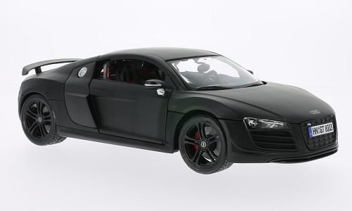 Audi R8 GT3, matt-schwarz, 0, Modellauto, Fertigmodell, Maisto 1:18