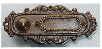 Graf von Gerlitzen Antik Messing Tür Klingel 1 Gründerzeit Türklingel Klingelschild K61A