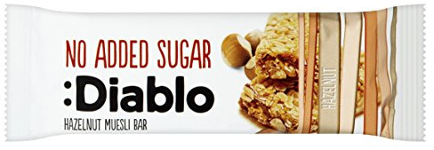 Hazelnut Muesli Cereal Bar - No Added Sugar Free Diablo 30g (Pack of 1)