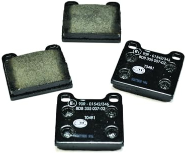 HELLA PAGID 8DB 355 007-021 Bremsbelagsatz - T0481 - Dicke/Stärke: 15mm - Bremssystem: Teves - nicht für Verschleißwarnanzeiger vorbereitet - für u.a. ALFA ROMEO / AUDI / BEDFORD / BMW