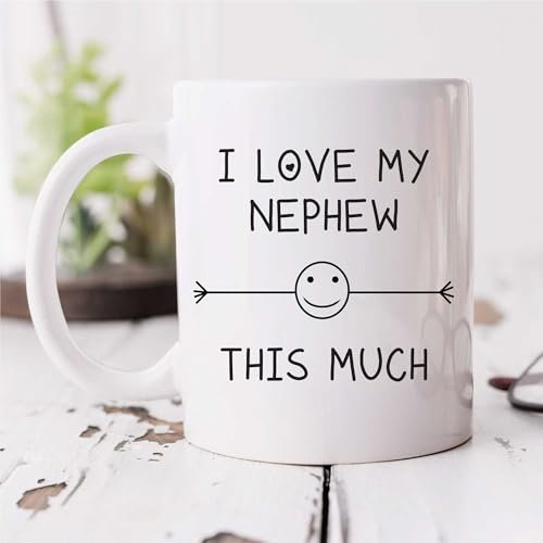 60 Second Makeover Limited I Love My Nephew This Much Mug Friend Auntie Uncle Birthday Gift Christmas Novelty Humour Funny Fathers Day Mothers Day