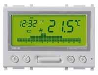 Vimar Serie piatto – Cronotermostato batteria silver