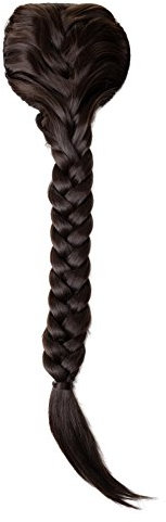 WIG ME UP - T1402-6 Haarteil geflochtener Zopf Pferdeschwanz sehr lang Kämme Gummizug braun Tracht
