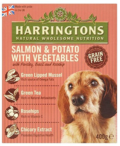 Harringtons Ohne Getreide Lachs & Kartoffeln Mit Gemüse 400G (Packung mit 4)