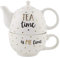 Sass et Belle métallique Monochrome Tea Time Théière pour une personne