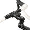 Wicked Chili Fahrrad Bike Lenker/Vorbau Halterung Slim (Kabelbinder, Schnellverschluss, Made in Germany) schwarz für Smartphone, GPS-Gerät mit 4-Krallen System