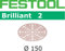 FESTOOL 575147 Multi-Jetstream Schleifscheiben Brilliant 2, Durchmesser 150 mm, Korn 120 mm, 100 Stück