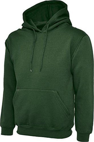Uneek Uc502 Classic Hooded Sweatshirt Bottle Green 3xl