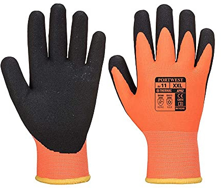 Portwest AP02 Thermo Grip Pro Ultra Glove Orange/Black, XX-Large