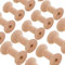 MZTD 20Stück Nähgarn Spulen Holz Leere Spule Gewinde Spulen Fadenspulen Holz Spule Holzspulen Spulenkopf Nähen Garnspulen Natürlichen Draht Weben Spulen Holz Farbe 47mm*31mm