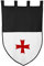 Supreme Products Mittelalterliche Dekoration - Flagge der Tempelritter für LARP