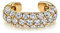 Brandlinger ® Ear Cuff Silber 925 (1 Stück). Ohrklemme mit Stein Zirkonia bunt oder weiß. Schmuck Damen vergoldet mit 18 Karat (Silber und Gold) für Frauen und Mädchen. Durchmesser Ear Cuff 13mm.