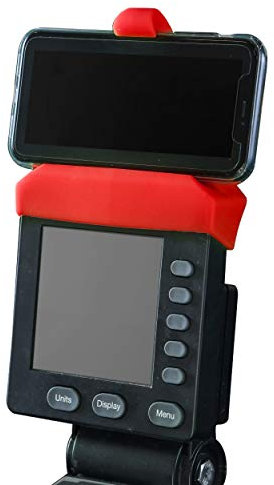 Handyhalterung für PM5 Monitore von Concept 2 Rower, SkiErg und BikeErg - Silikonhalterung kompatibel mit Concept 2 Rudermaschine Ideales Ruderzubehör