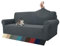 MAXIJIN Jacquard Sofabezug 3 Sitzer 1 Stück Couch Bezug rutschfest Schonbezug Sofa für Wohnzimmer Stretch-bezüge für Hunde Haustiere mit Anti-Rutsch-Schäume (3 Sitzer, Dunkelgrau)