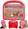 CLARKCAS Funda infantil para Huawei MediaPad T5 (10.1 pulgadas), a prueba de golpes, resistente, ligera, protección para tablet Huawei MediaPad T5 10.1 (rojo)