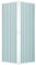 Easy Kit - Duschkabine mit 2 Falttüren 70x90 cm Höhe 185 cm PVC weiß Ecköffnung