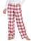 LAPASA Pantalon de Pyjama Femme 100% Flanelle de Coton Bas de Pyjama ou d'Intérieur Automne/Hiver L74 Rose & Blanc (Flanelle) XXL