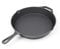 WilTec Sarten de Hierro Fundido Ø30cm para Todo Tipo de cocinas Mango y hendiduras de vertido utensilio
