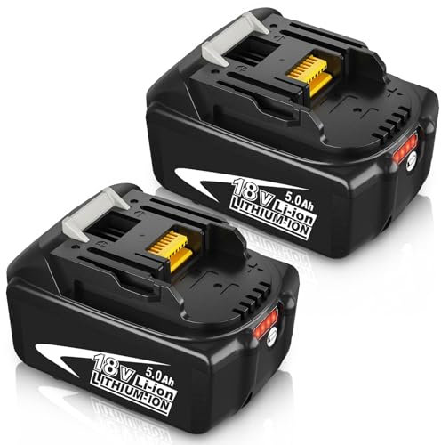 2 Stück BL1850B Ersatz für Akku 18V 5.0Ah Akku Kompatibel für Akku BL1830 BL1840 BL1840B BL1850 BL1860 BL1860B 194204-5 LXT-400 mit LED-Anzeige