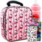 Hello Kitty Lunchbox f r M dchen Set Hello Kitty Brotdose, Wasserflasche, Aufkleber, mehr | Hello Kitty Lunchtasche