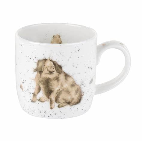 Wrendale Designs Portmeirion Royal Worcester Trotters Pig Mug 0.3 Litre
