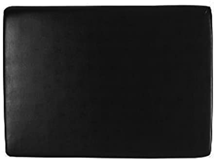 BAGASI PU Sofa Stuhl Sitzkissen Slipcover, Hohe Stretch Kissenbezug Sofa Kissen Slipcover PU Leder Couch Sitzkissen Slipcovers Möbel Schutz für Sofa Sitzkissen,Schwarz,Three Person