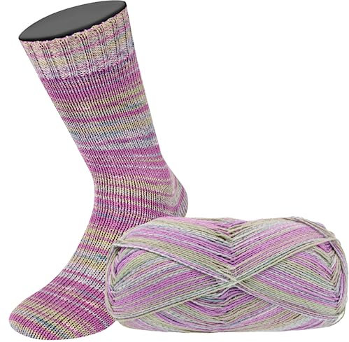 LANA GROSSA Meilenweit Cotone Vegano| Die Alternative ohne tierische Fasern | Handstrickgarn aus 76% Baumwolle, 14% Polyamid & 10% Polyester | 100g Wolle zum Stricken & Häkeln | 420m Garn FB8204