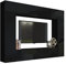 BROMARKT Premium Wohnwand Wohnzimmer Set 4 Teile - Wohnzimmer Schrank - Wohnzimmer Möbel mit Wandschrank- Wohnwand Modern - Wohnzimmerschrank Komplett Möbel - Hochglanz Schwarz