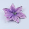 Wambere 12 Stücke Weihnachten Blumen,Glitzernde Weihnachtsblumen Künstliche Weihnachtssterne Blumen Weihnachtsbaumschmuck für Weihnachtsbaum Neujahr Ornamente Weihnachtsdekoration,Lila