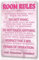 ahee Pink Room Decor For Teen Girls Rules Sign 12 x 8 Inch Contemporary Pink Tin Sign Bedroom Decoration, Personalizing Living Spaces