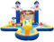 Maxmass 7-in-1 Inflatable Bouncy Castle, Shark-shaped Kids Water Park with Ball Pit, Splash Pool, Boxing & Ring Game, Water Cannon, Jumping Trampoline, Bounce House for 3-10 Years Old