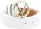 VALENTINO Hampton Plaque Buckle Belt W85 Bian/Oro - kürzbar