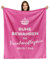 Facepot Krankenpflegerin Kuscheldecke (130x150cm) - Geschenke für Absolventinnen im Gesundheitswesen zum Abschluss, Geburtstag oder Ruhestand - Ruhe bewahren, die Krankenpflegerin regelt das