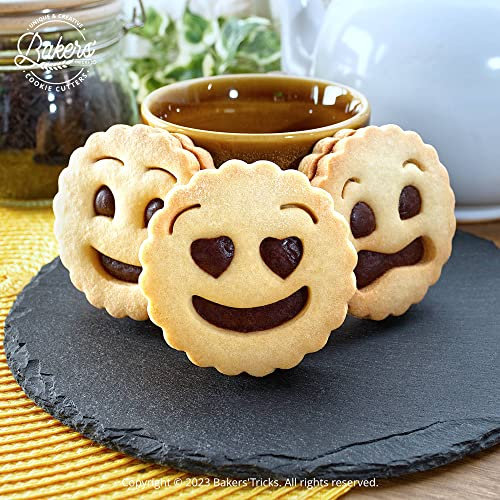 Emporte-pièces biscuits Goûter Enfant BN Rond | Lot de 4 | Recette Facile Disponible | Conçus et fabriqués en France