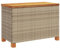 Festnight Auflagenbox Rattan Wasserdicht Garten-Aufbewahrungsbox 80x40x48 cm Gartenschrank Wetterfest Gartenbox Box Outdoor Truhe Balkon Aufbewahrungstruhe Sitzauflagen Box Wasserdicht Beige