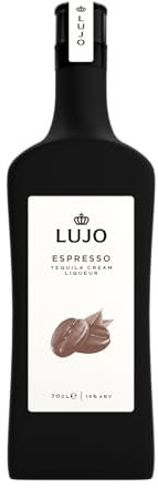 Lujo Espresso Tequila Cream Liqueur - Perfectly balanced | Made Using Reposado Tequila | Perfect for Gifts, Parties and Celebrations | 15% vol. | 70cl