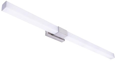 Licht-Erlebnisse LED Wandlampe Badezimmer 100 cm lang XXL 4100 K 2050 lm neutralweiß Edelstahl Acryl Chrom Weiß Wandleuchte Spiegelleuchte