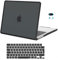 MOSISO Funda Compatible con MacBook Pro 14 Pulgadas 2024, 2023-2021 M3 A2918 A2992 M2 A2779 M1 A2442 Chip, TPU Suave Marco Bumper Anti-Fisuras Carcasa Dura Plástico&Teclado&Webcam Cubierta,Negro