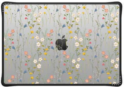 CASETiFY Impact MacBook Pro 16 Zoll (2021 & 2023) Hülle [verbessertes Schutzeckendesign, Belüftungsausschnitte, rutschfester Griff] – verträumtes Blumenmuster