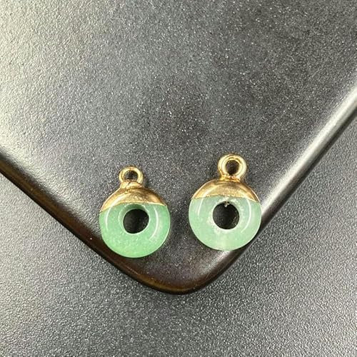 14 * 10MM 10 pezzi Perline di ossidiana per creare braccialetti Perline di gemme/ciondoli/pendenti per creare gioielli-verde-14 * 10MM 10 pezzi