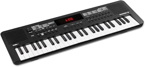 MAX Rhapsody49 - Teclado Midi Piano, 49 teclas, piano eléctrico con altavoz, pantalla, 80 canciones de demostración, teclado de piano con función de aprendizaje, 300 tipos de sonido y ritmos, USB-C