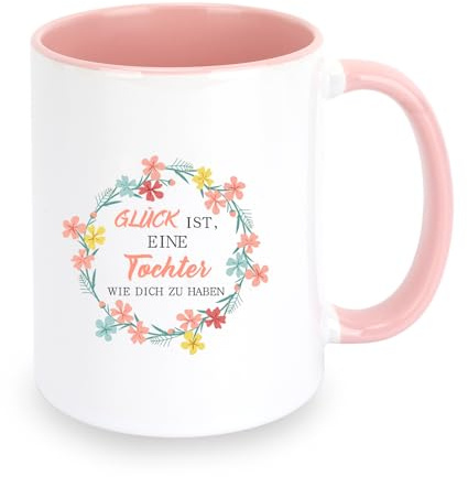 Geschenk Für Tochter Tasse Geschenk Für Tochter Geschenke Von Mama Papa Töchter Ostergeschenke Für Töchter Geschenke Geburtstagsgeschenk (Rosa)