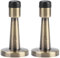 2 Pcs Door Stopper, Brass Door Stoppers for Wall Protector Wall Mounted Door Stop with Rubber Anti-Collision Skirting Board Door Stop for Indoor Hotel Office