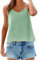 Cocila Camisola de verano para mujer, algod贸n y lino, con cuello en V tirantes finos, estilo sexy moderno Polos De Mujer Top Satinado Con Lazo Camiseta Naranja Verano Strappy Tops For Women Uk