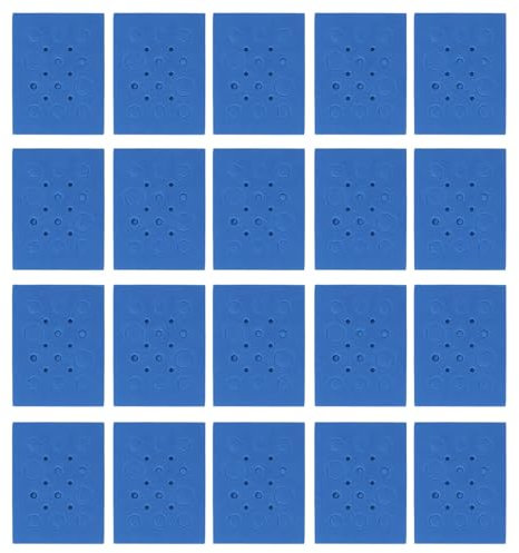 Laboratory Foam Pipe Rack Is Used as a Storage Rack for Centrifugal Tubes in Laboratory Water Bath Pots Which Is Suitable for Floating Tube Beakers (Dark Blue 18 Hole 20 Pcs (for 0.2ml 0.5ml 1.5ml)