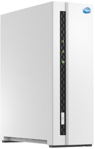 SIMPLETEK - Sistema di archiviazione di rete domestica NAS con 2 GB RAM, 1-Bay vano per hard disk da 3,5″, USB, LAN gigabit
